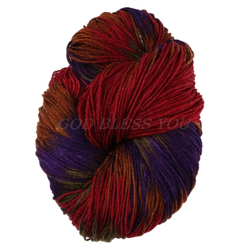 50g/Ball Mixed Colorful Knitting Yarn Acrylic Dyed Hand-Knitted Crochet Thread: L