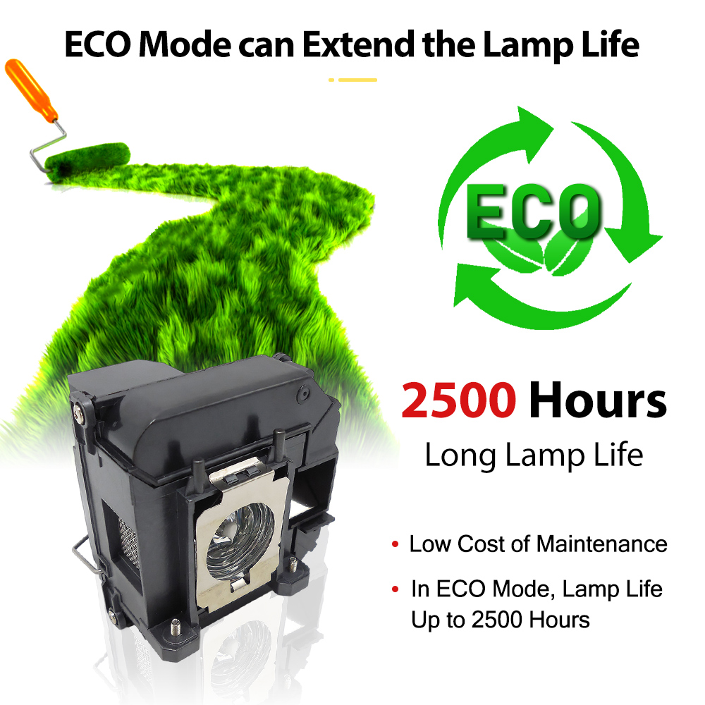Udskiftningslamper til epson elplp 61 v13 h 010 l 61 powerlite 96w / powerlite 95 93+ 93 92 905 425w 420 eb-95 425wi h384a h383a h382a