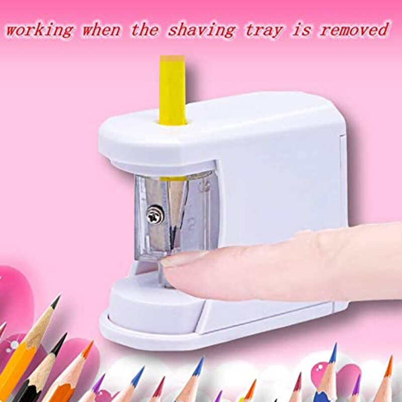 Electric Pencil Sharpener Can Stop Children's Electric Pencil Sharpener Suitable for Student Classroom Without Battery