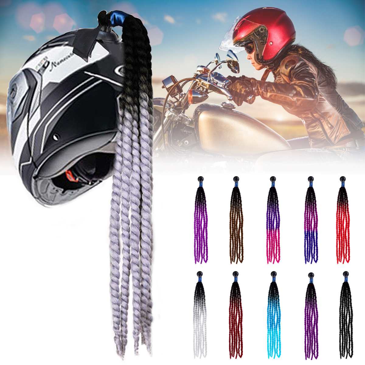 Helm - Irokese Orange für den Skihelm, Snowboardhelm, Fahrradhelm