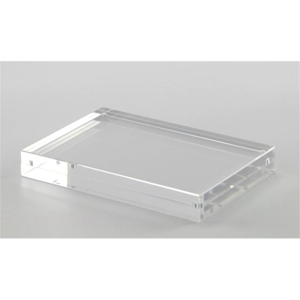 Gennemsigtig akryl plexiglas magnet fotoblok billedramme klar bordskilt etiket prismærke holder bordplade stel dobbeltsidet