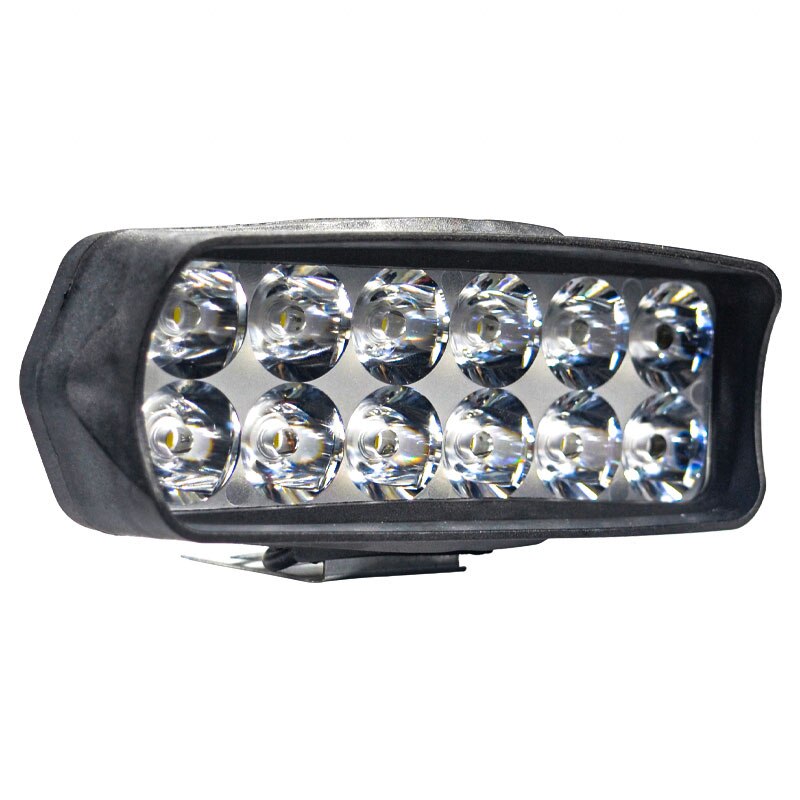 Faro de motocicleta con 8/12/16 luces LED de conducción, faro auxiliar impermeable, foco externo para Scooter, accesorios de luz antiniebla: Verde militar
