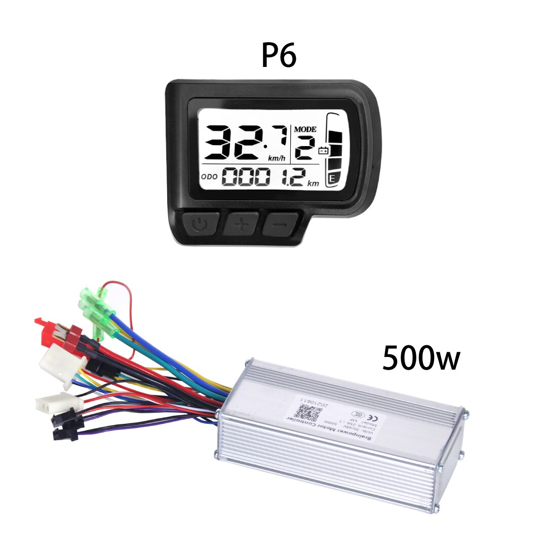 24v/36v/48v 350W 500w Electric Bike Brushless Motor Controller with LCD Display Electric Bicycle Scooter E-bike Parts zemake