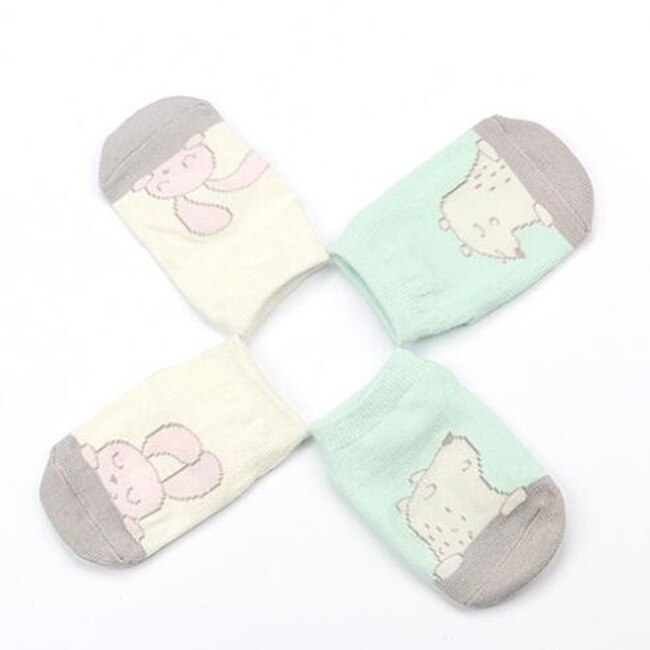 1 paar Mooie Ademend Leuke Dieren Zachte Baby Peuters Sokken antislip 6-24 maanden Cartoon Konijn jongens Meisjes Katoen