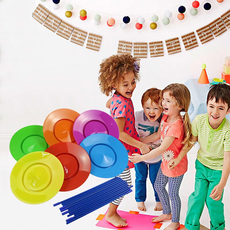 6pcs set Equilibrio Dischi Rotondo Turntable Giocoleria Giocattoli Per Bambini Puntelli di Prestazione Sensoriale Formazione Scuola Materna Gioco Per Bambini Giocattoli