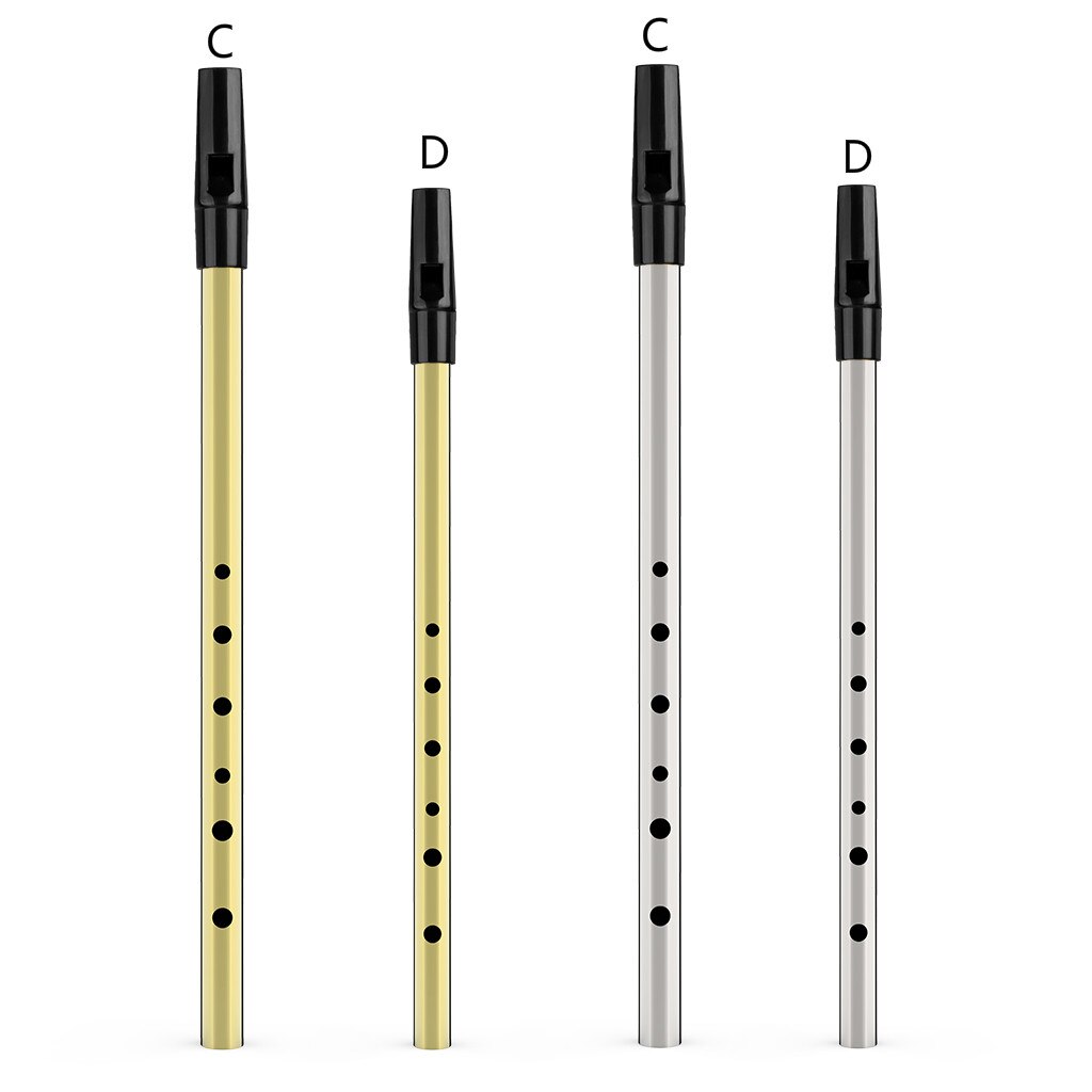 NAOMI Tin Whistle C Key D Key Multi-Color Traditional Irish Whistle Blowing Instrument