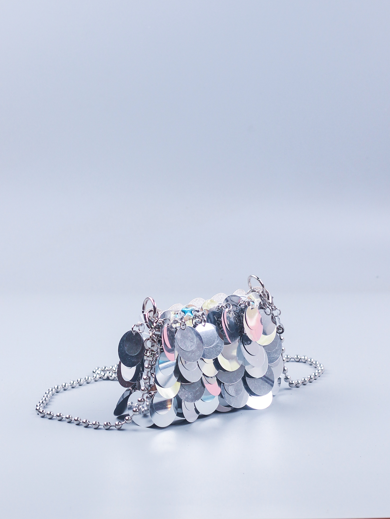 Tas 2023 Nieuw Netwerk Rood Dezelfde Stijl Damestas Mobiele Telefoon Tas Keten Glanzende Slice Bling Eén Schouder Crossbody Tas Kleine Tas