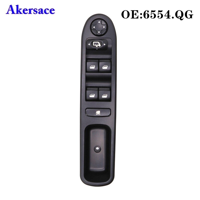6554QG 6554.QG Window Control Switch for Peugeot 207 Citroen Driver Side Electric Power Master Window Switch 96642444XT 6554.QF