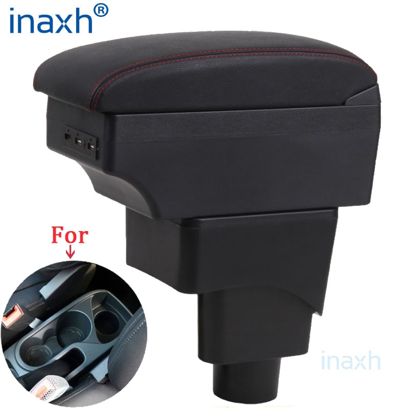 Accoudoir pour FORD EcoSport, pièces de rénovation, boîte de rangement intérieure 3USB, installation Simple, accoudoir de voiture