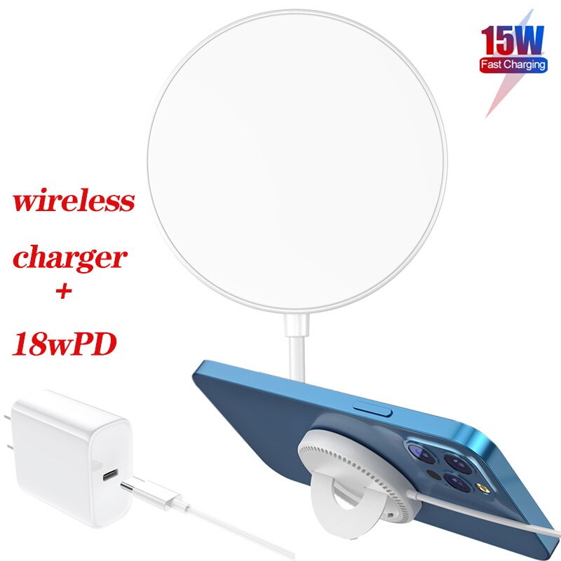 15W Magnetic Qi Wireless Charging For iPhone 12 Pro Max Mini Fast Charger For iPhone 11 XS X Wireless Charger For Huawei Xiaomi: 01