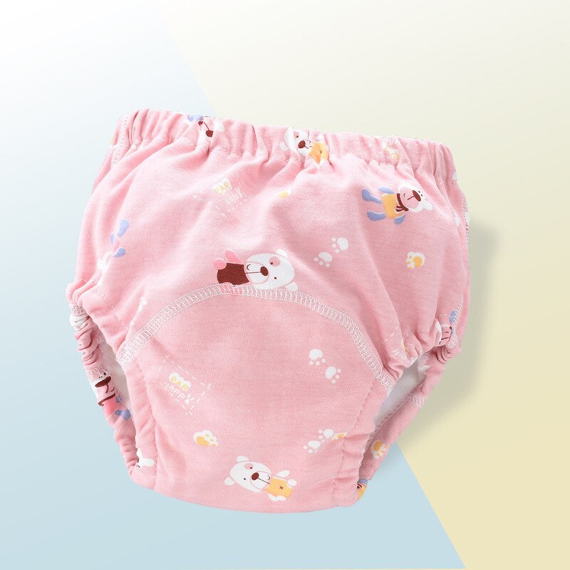 Lavable réutilisable bébé couches écologiques tetra poche tissu couche-culotte mousseline pul bebe culotte pour pot entraînement pantalon nappy: A07 / L(12-18kg)