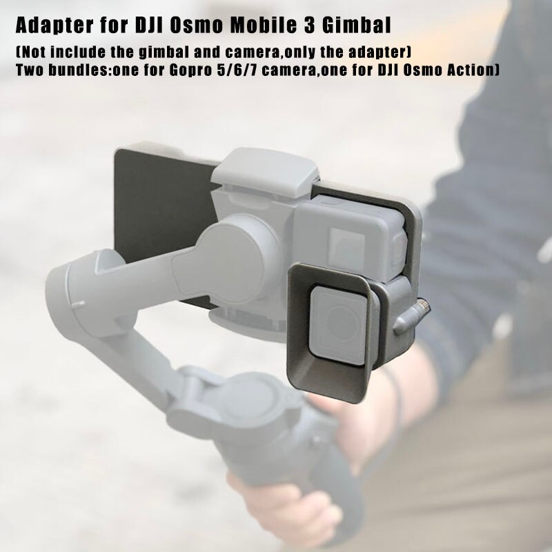 Handheld Gimbal Adapter Schakelaar Plaat Voor Gopro Hero 7 6 5 Dji Osmo Action Schakelaar Mount Adapter Voor Dji Osmo mobiele 3 4 Stablizer