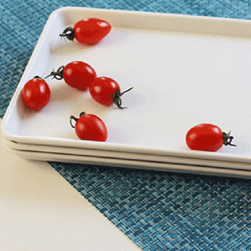 Plastic Fast Food Tray Restaurant Serving Trays For Tea/Cake Kitchen Bar Dinnerware European Hotel Long Plate Dessert Cake Tray