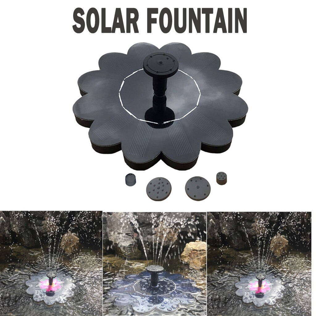 Floating Solar Fountain Garden Water Fountain Pool Pond Decoration Solar Panel Powered Fountain Water Pump Garden Decoration #36: I