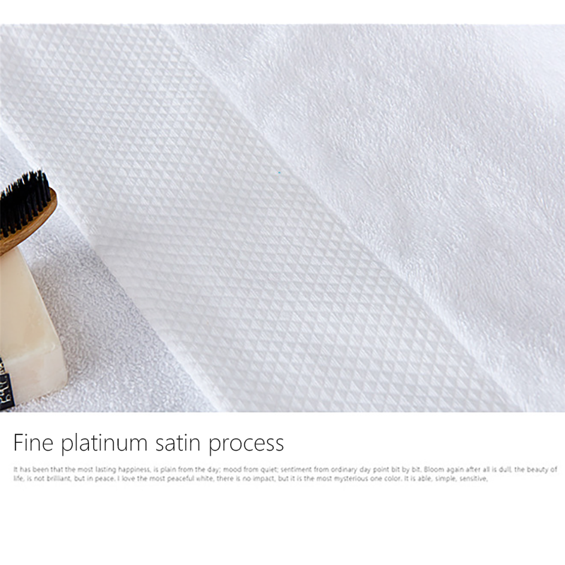 Luxury Bathroom Towel Platinum Satin Towels Bathroom Beauty Skin Management Water Absorption Hotel Towel Soft 100% cotton 35x75c