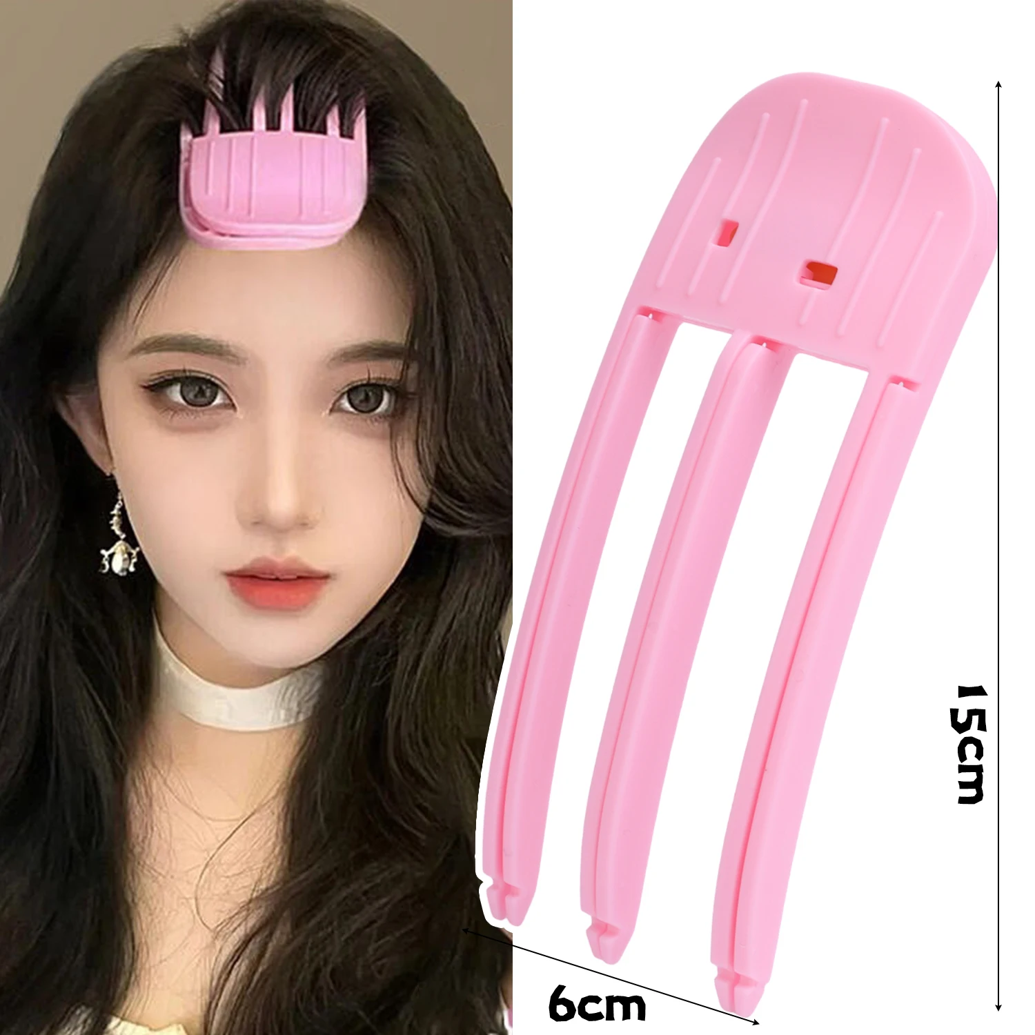 1/2 Uds peine para esculpir el viento raíces del cabello sin calor rizador de volumen pelo esponjoso Natural Clip estilo DIY herramientas de salón de estilismo del cabello: Azul