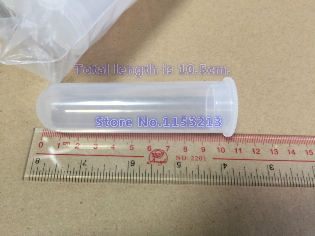 Plastcentrifugerør med klar skala 50ml bundspids reagensglas med presdæksel prøve ep rør dia 30mm 50 stk / pk
