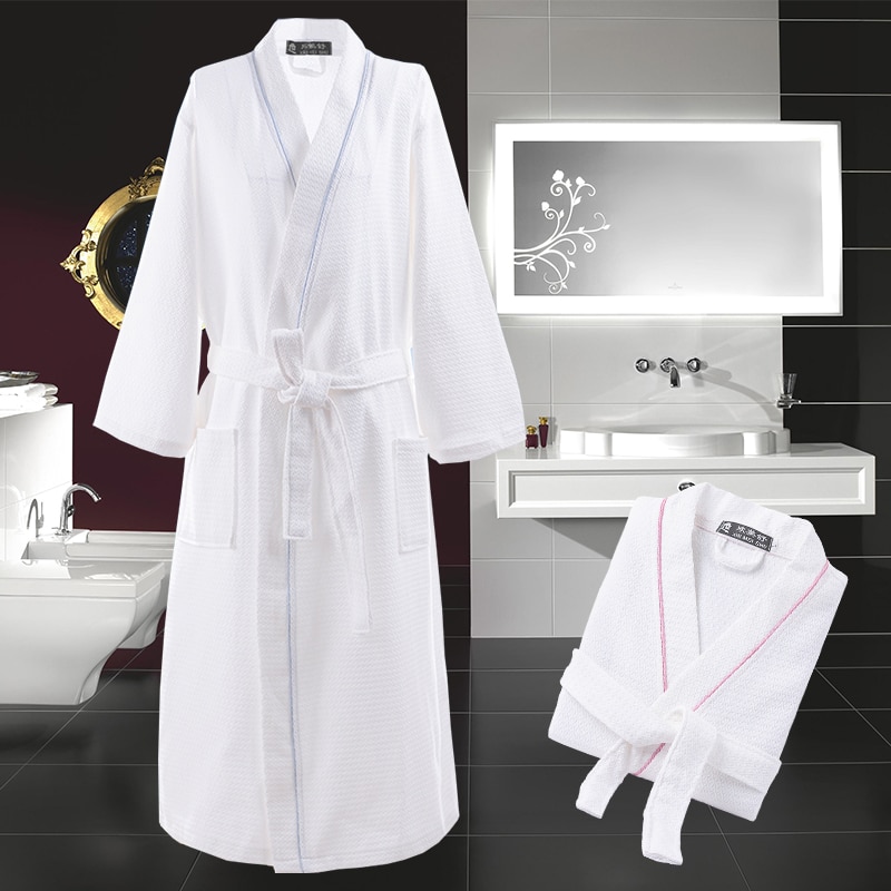 Kimono morgonrock herr v-ringad bomull badrock herrrock sparock hane plus size xxl pyjamas traditionella nattkläder vår sommar