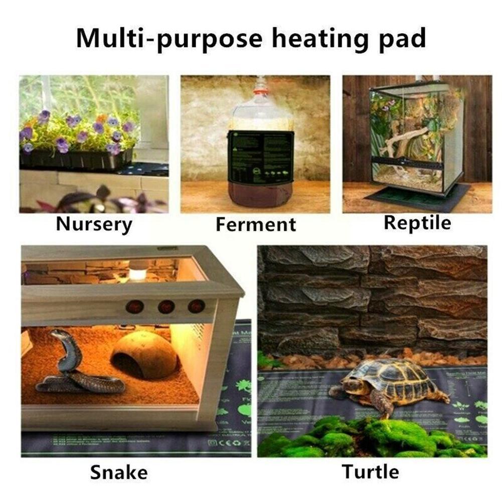 Waterproof Seedling Heating Mat Adjustable Temperature Pad Mat Nursery Germination Controller Garden Supplies Seed Plant Wa C9a1