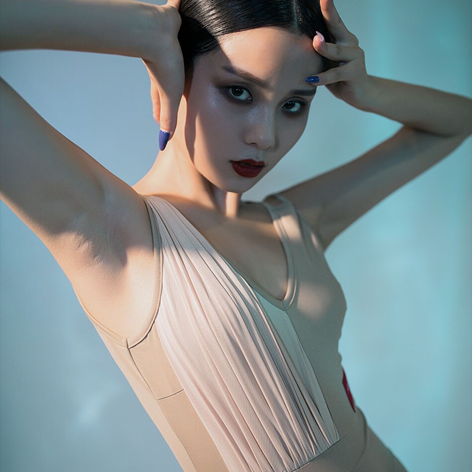 Latein tanzen Kleid Frauen V Nacken nackt zurück Latein tanzen Spitzen für Ballsaal Samba Tango chacha Tanzen Performamnce L9668