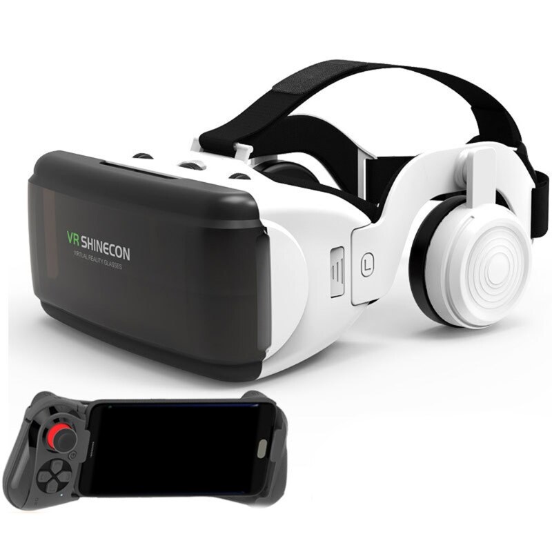 Mini VR originale realtà virtuale scatola di occhiali 3D Stereo VR -Google cartone Smartp cuffia casco per-ios-Smartphone Android, B: GE58