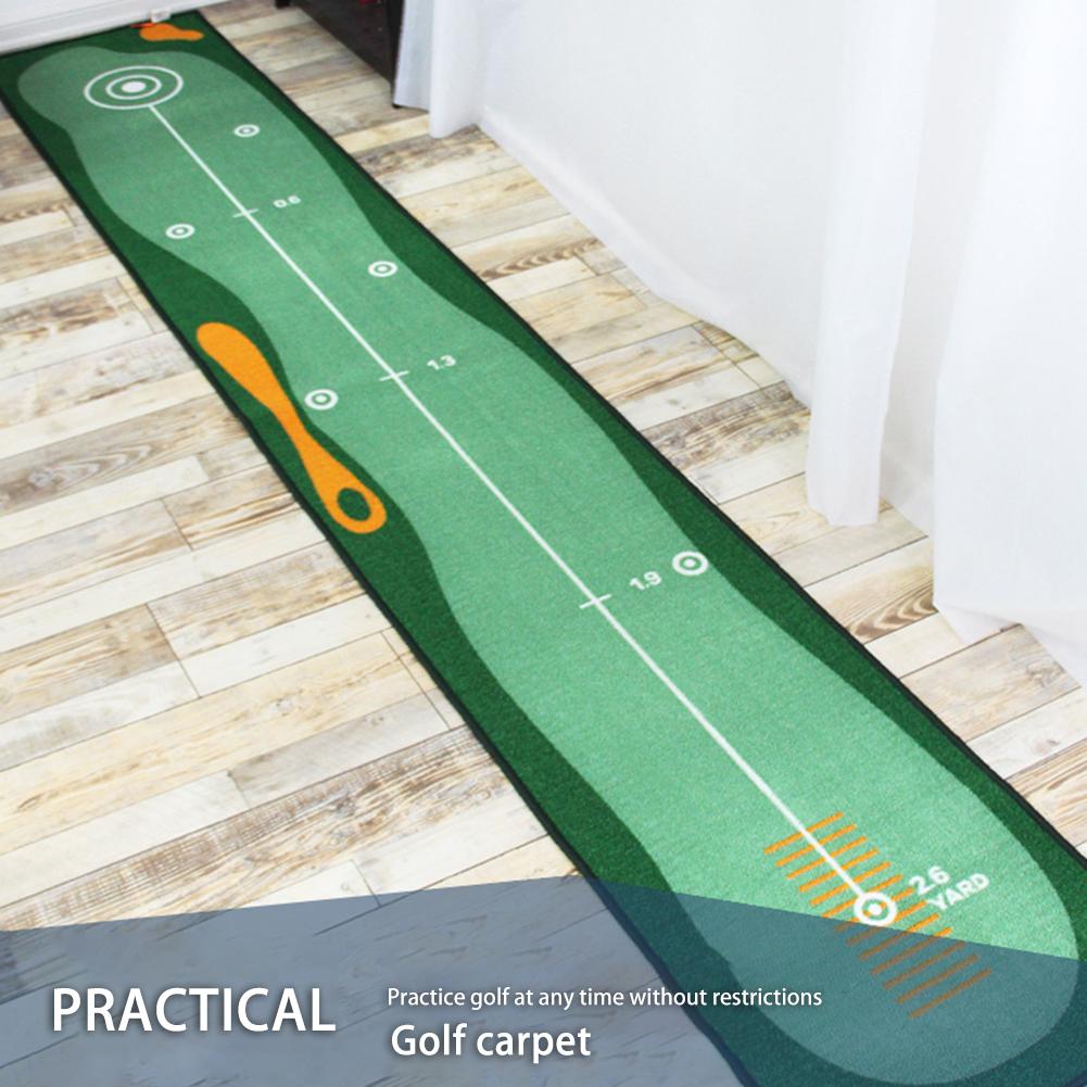 Golf putting matta tjock slät öva putting matta för inomhus hemmakontor golf träning gräsmatta golf träningsredskap
