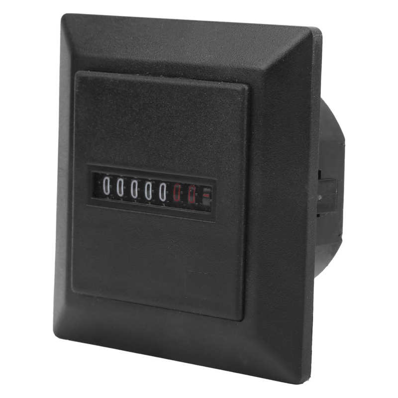 Genentator Timer Tools Digital Display Hour Meter AC 220‑240V 50Hz Timer Tools for Engineering Machinery 0.3W Hour Meter