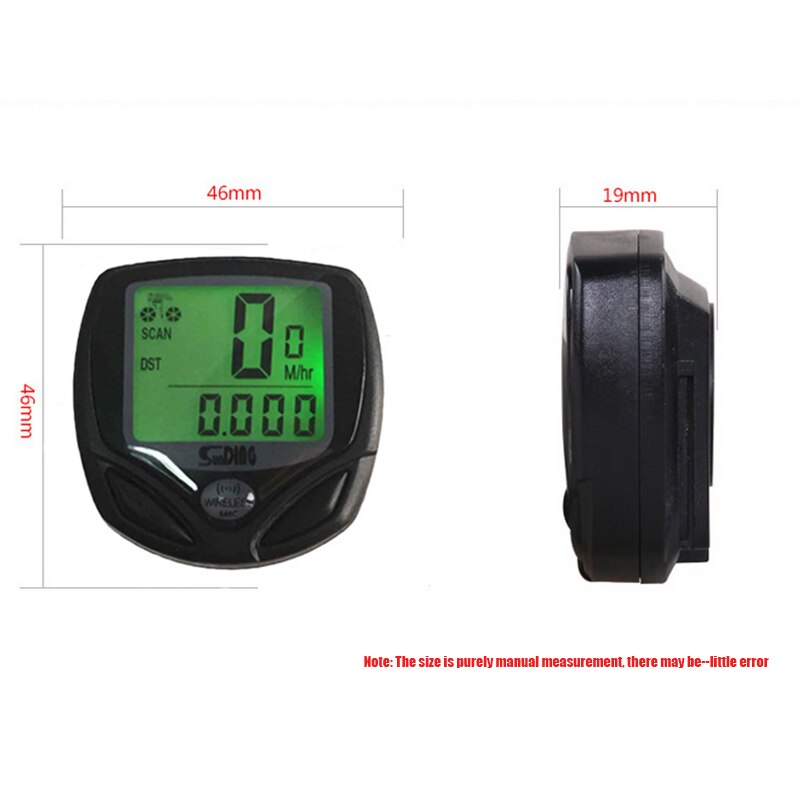 Waterproof bicycle computer bicycle odometer speedometer bicycle wireless stopwatch riding accessories with LCD digital display