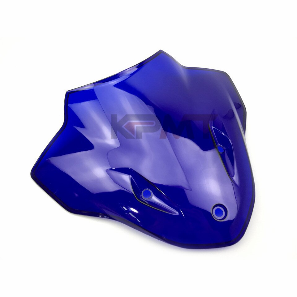 Pare-brise à Double bulle pour moto BMW S1000R S 1000R 1000 R – , déflecteurs de vent, flux d'air, fumée, moto: Blue