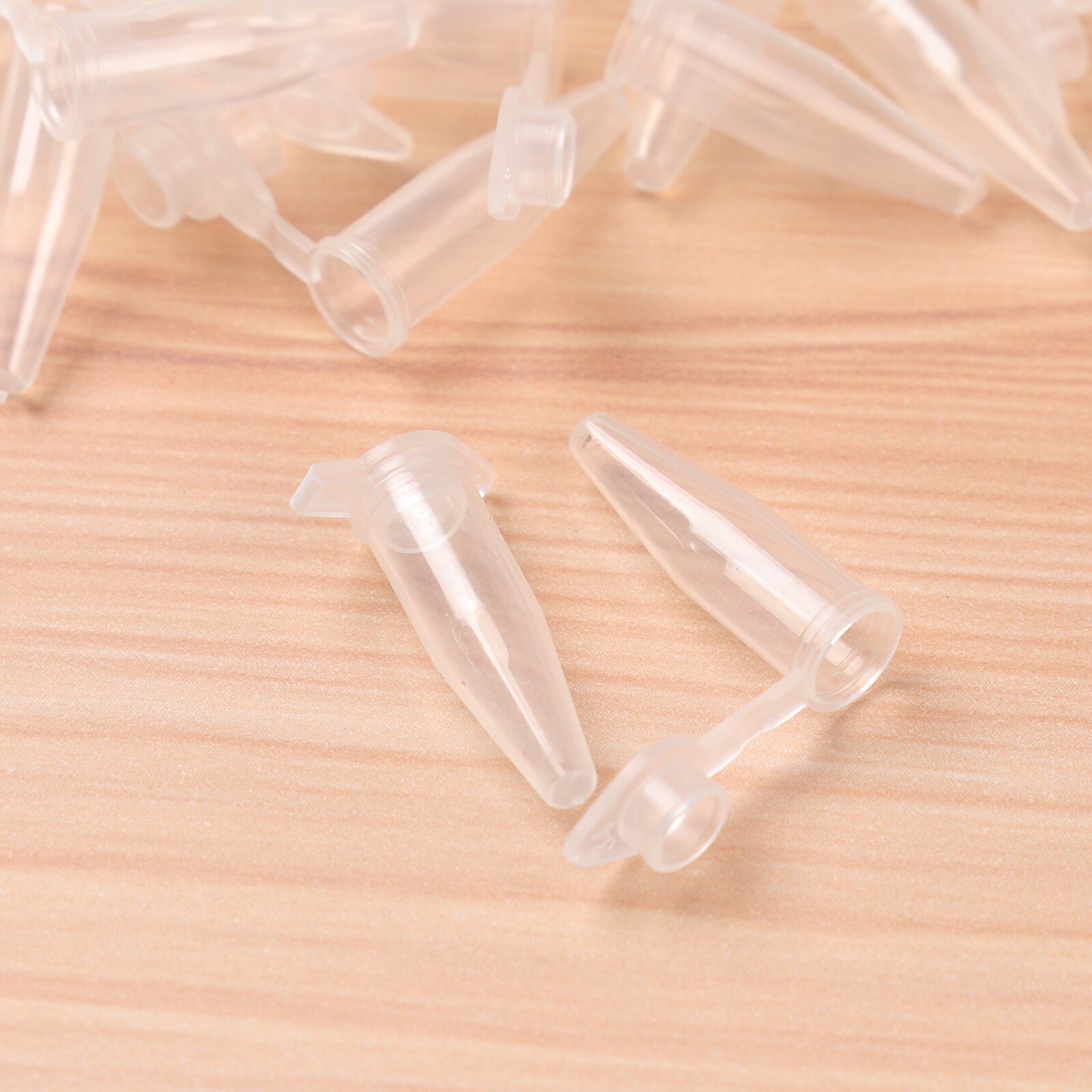 30 kleine testflesjes kweekbak van helder plastic microcentrifugebuis met schaalverdeling, lekvrije monsterpot, vloeistofextractiecontainer