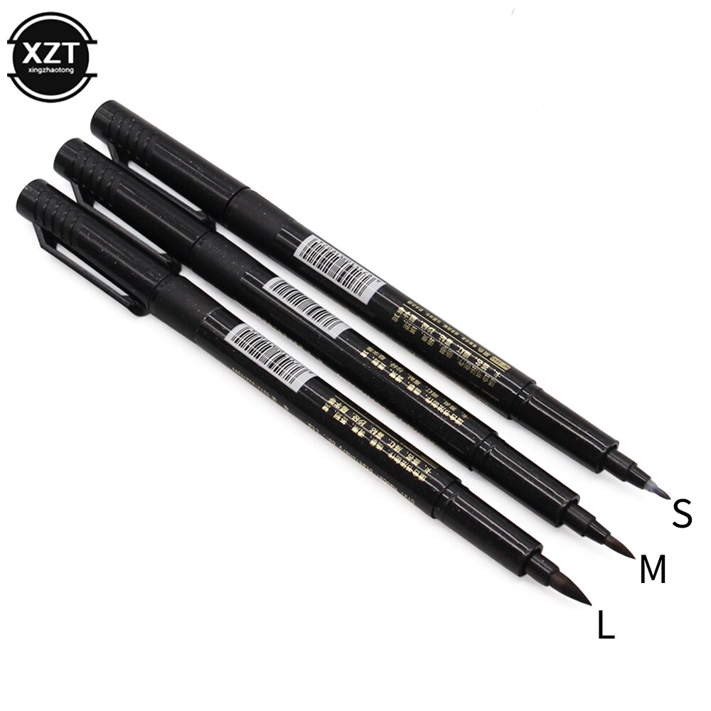 Brush Pen Calligraphy Lettering Writing Pen Chinese Words Learning Stationery StudentArt Drawing Marker Pens School Supplies