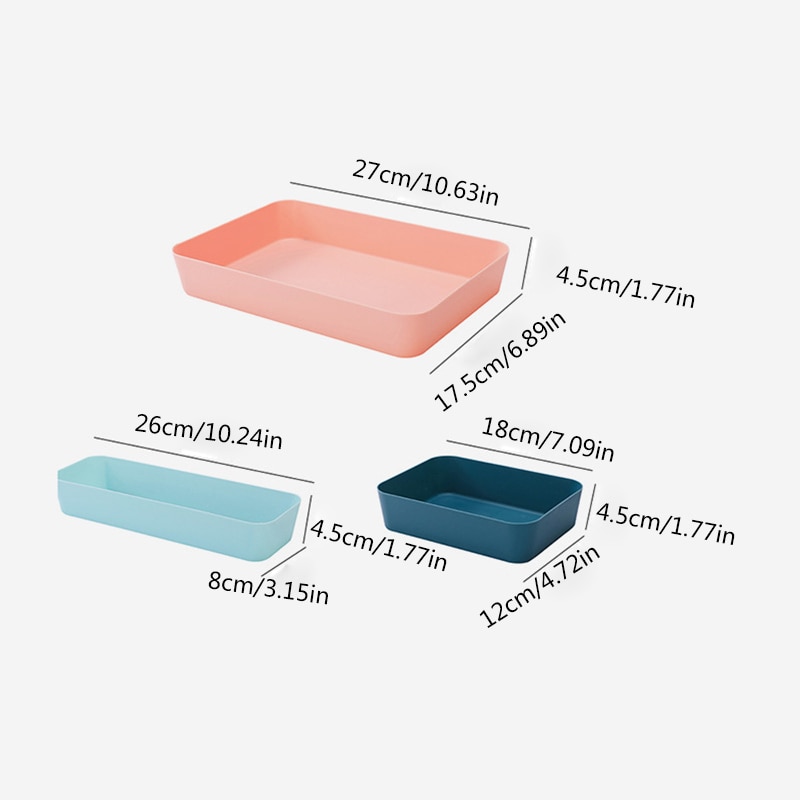 Drawer Box Cutlery Utensils Tray Storage Organizer Makeup Boxes Cosmetics Kitchen Organizers Drawer Divider Storage Cabinet