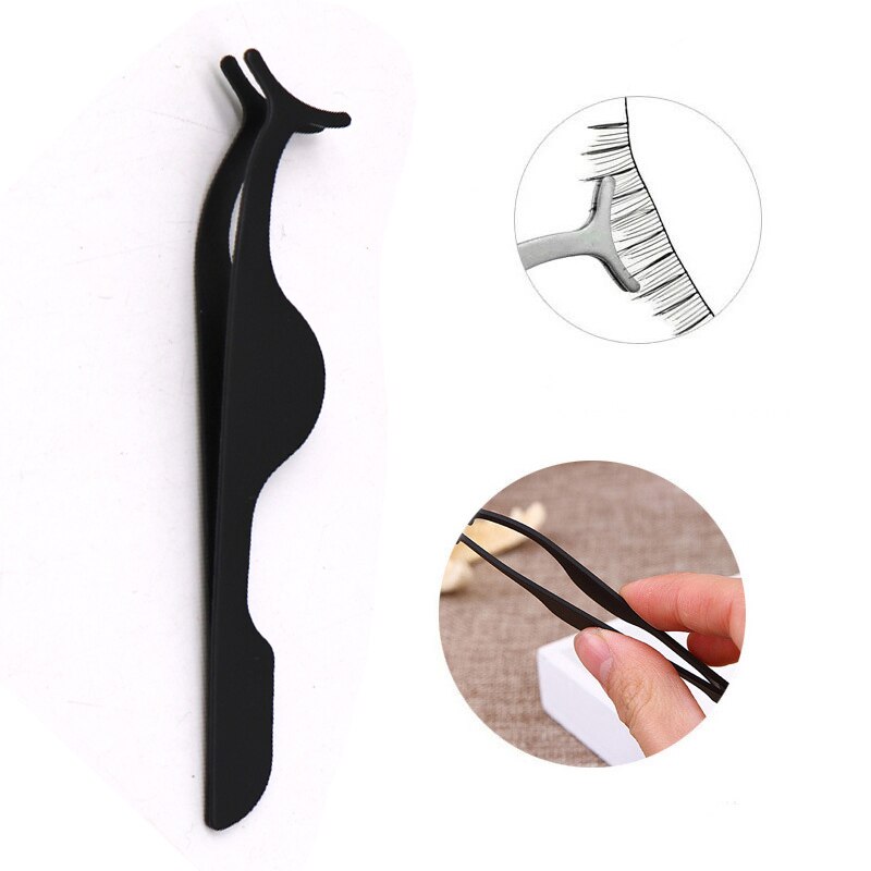 2/3/5Pcs Falsche Wimpern Pinzette Gefälschte Wimpern Applikator Werkzeuge Wimpern Verlängerung Curler Nipper Make-Up Wimpern pinzette Clip