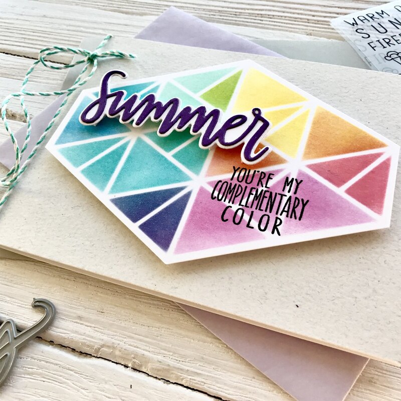 Mesh Triangles Layers Plastic Stencils for DIY Scrapbooking Decorative Crafts Embossing Paper Card Painting Templates