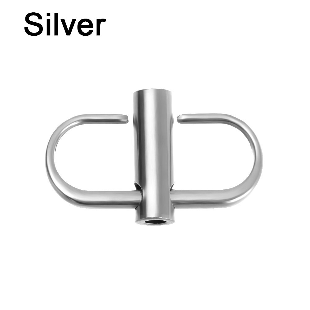 Verstelbare Metalen Gesp Clip Handtas Keten Riem Lengte Verkorten Zak Schroef Positionering Aanpassing Gesp Accessoires Outdoor Tool: Silver
