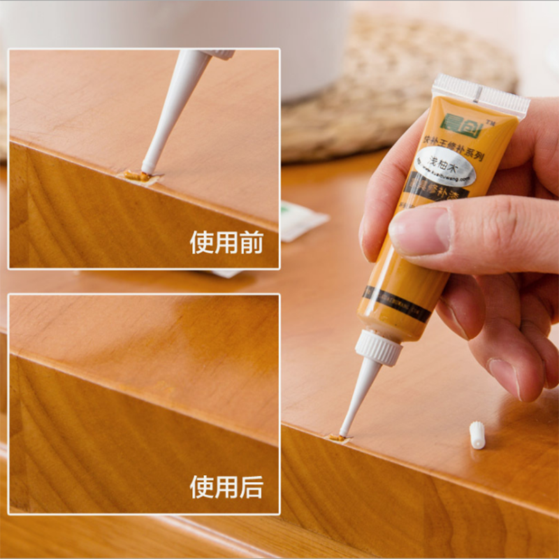 Wood Filler 5PCS Repair kit Floor and Furniture Scratch Touch Up Restore for Floor, Table, Door, Cabinet Restore Wood Surface
