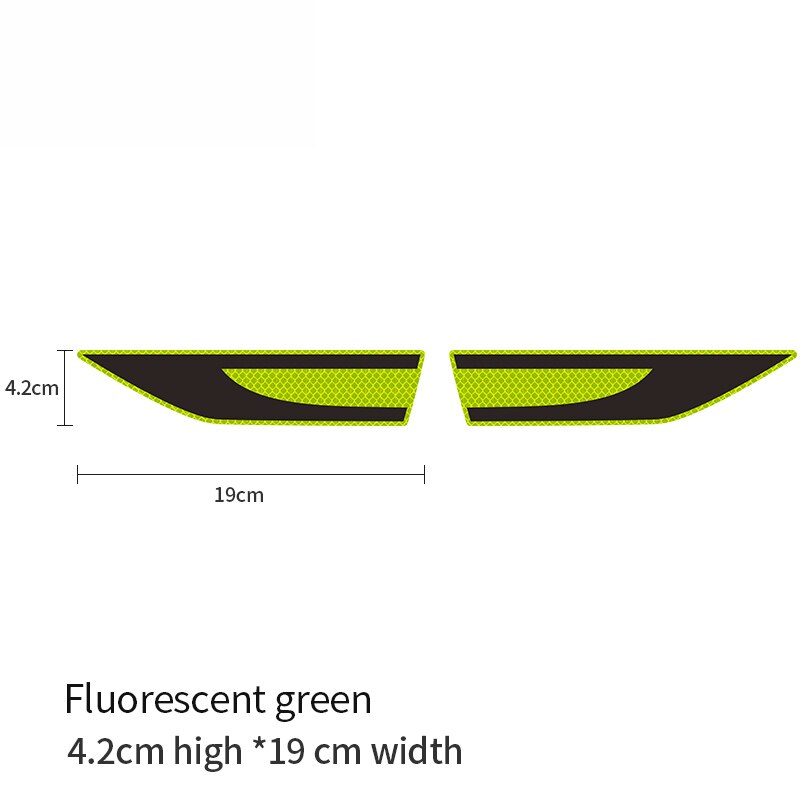 For car motorcycle reflective tape reflector reflective tape reflective warning signs at night Waist line blade reflective tape: green