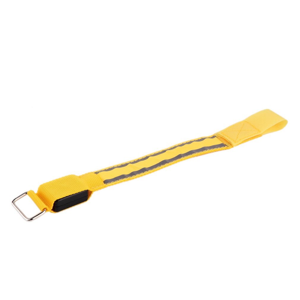 Brassard de sécurité réfléchissant à LED pour vélo, ceinture à encliqueter, directe, nouveauté,: YELLOW