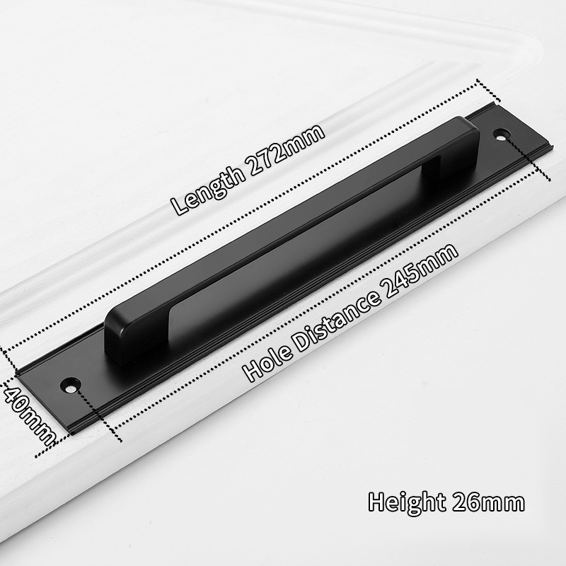 Aluminium Alloy Black Door Handles for Interior Do... – Grandado