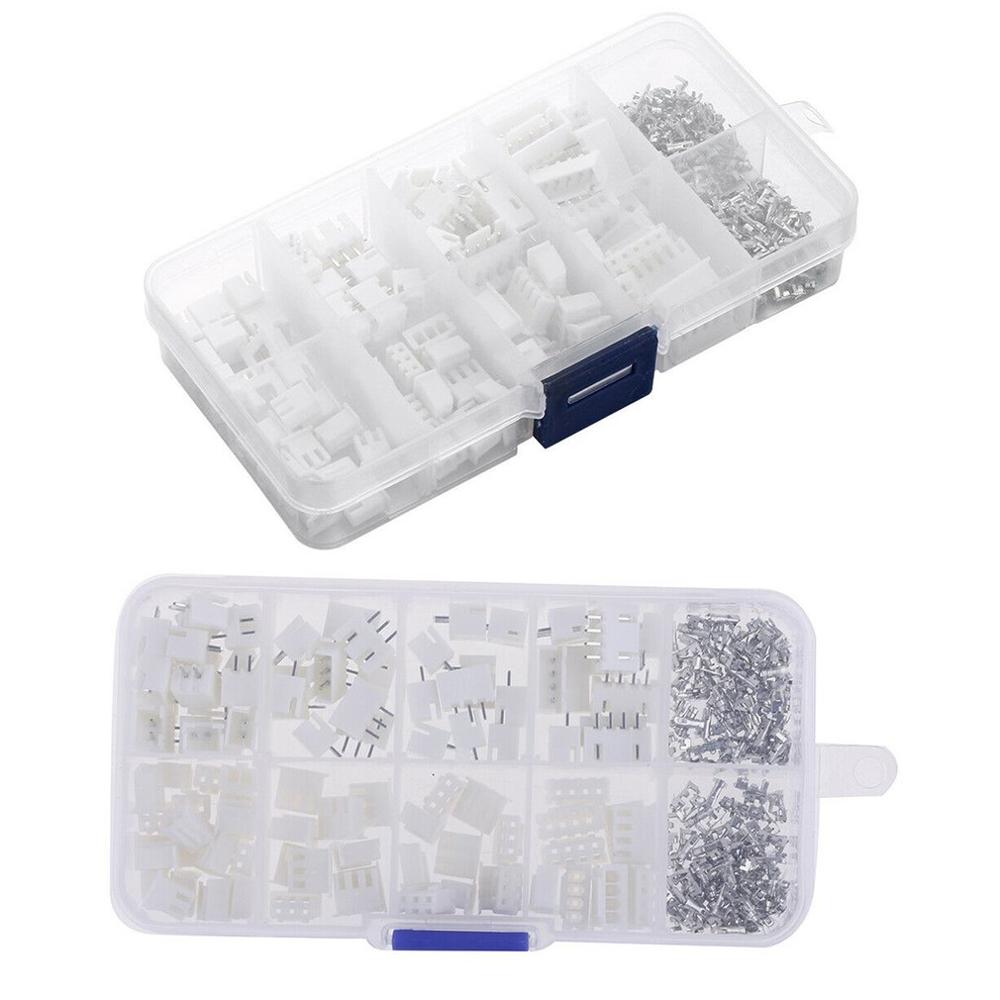 250/230pcs 2.54mm XH2.54 2p 3p 4 pin Connector plug + straight needle + terminal socket Header wire Adaptor