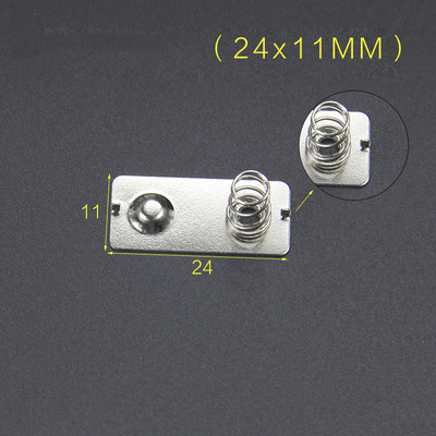YYT 20 piezas metralla de batería AA 11*13MM/13,5 MM/29MM caja de batería resorte positivo y negativo unipolar 0,3 MM hierro + niquelado: Multicolor
