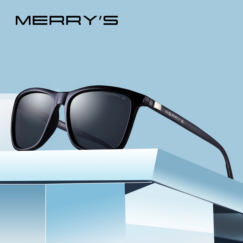 MERRYS gafas de sol de aluminio Retro Unisex polarizadas lentes Vintage gafas de sol para hombres/mujeres S8286