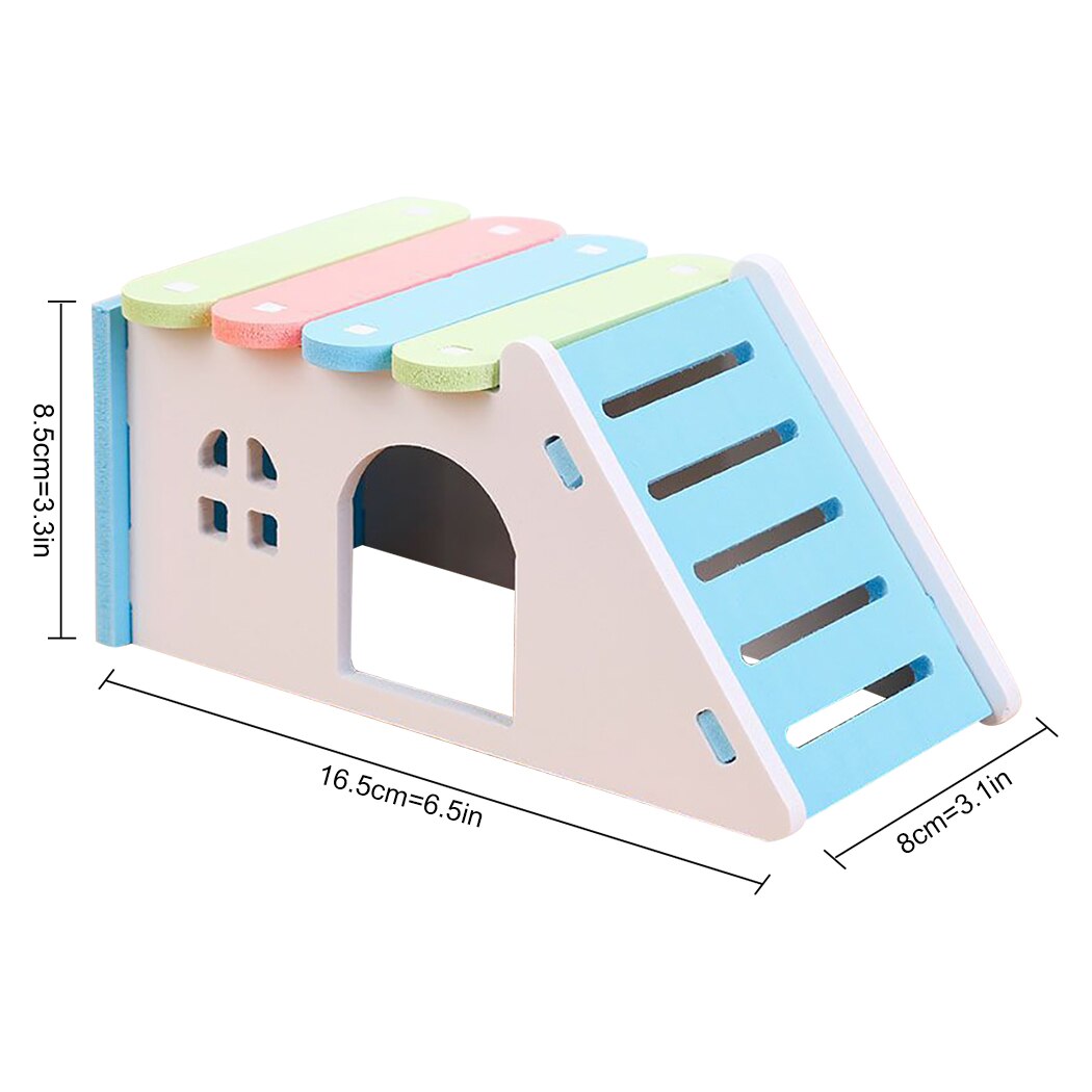 Hamster House DIY Hamster Hideout Hamster House Hideout Exercise Play Toys Cage for Hamster Guinea Pig Mouse Rat Small Animals