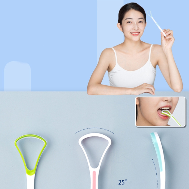 Limpiador raspador lengua para niños adultos, cepillo lengua para aliento fresco Dental, elimina mal aliento en