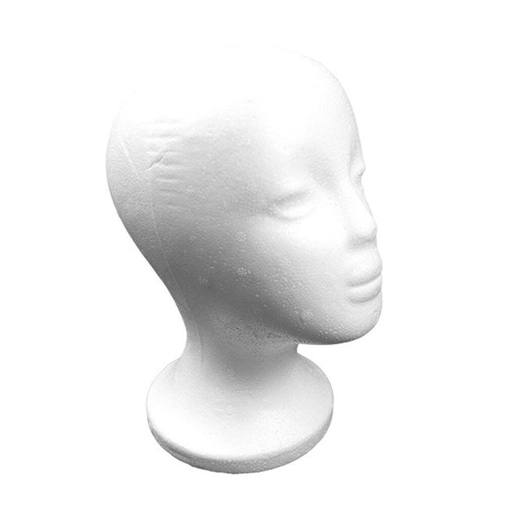 Plus size piepschuim mannequin vrouwelijk hoofd model hoed bril pruik display rekwisieten stylingtool vrouwen schuimhoofd voor pruik