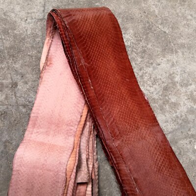 Diy Natuurlijke Slangenhuid Leer Stof Met Zeldzame Huid 100-110x10cm: 19-120x11cm