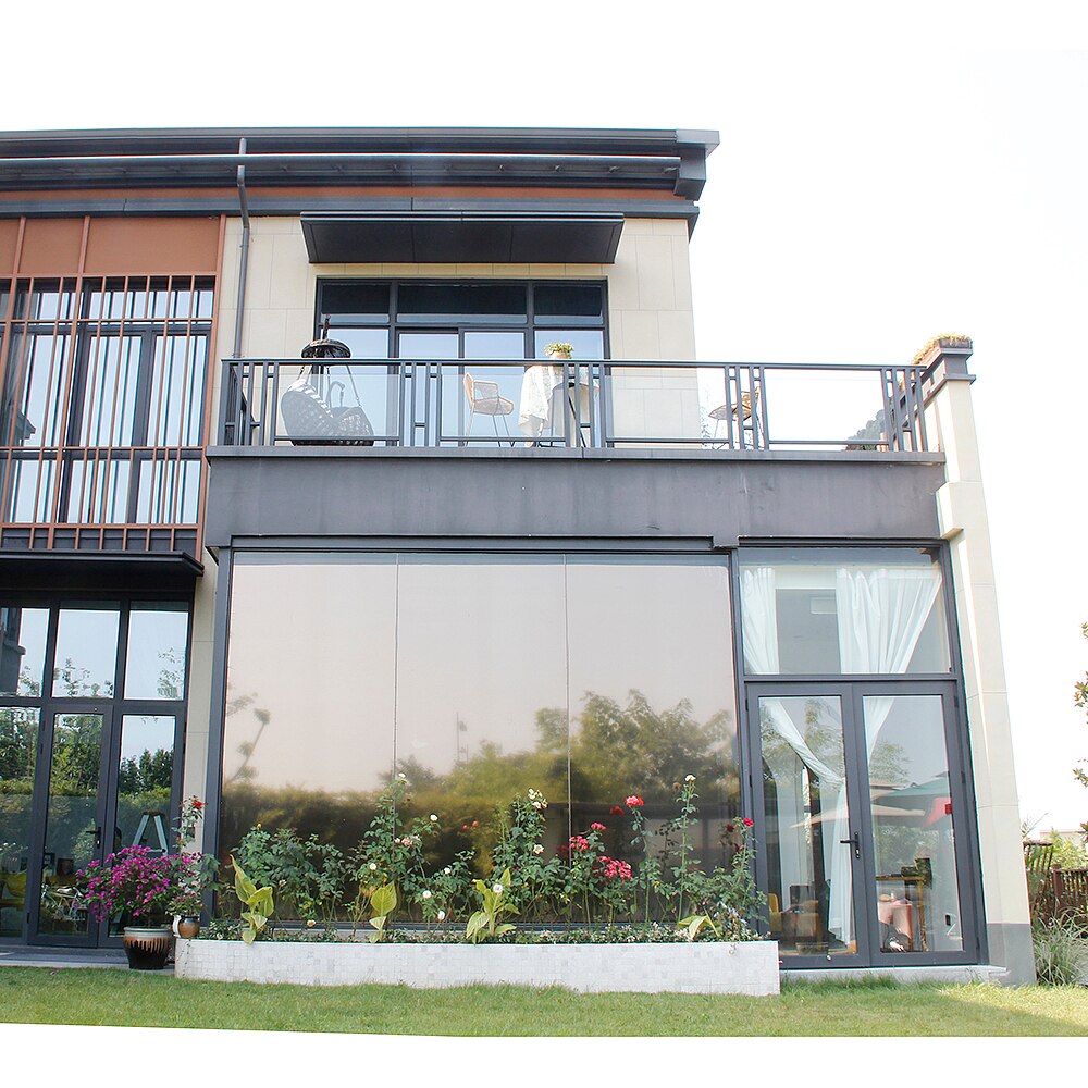 Sunice Silver&amp;Bronze reflective Window Film One Way Mirror Insulation Stickers UV Rejection Privacy Window Tint Films Home Decor