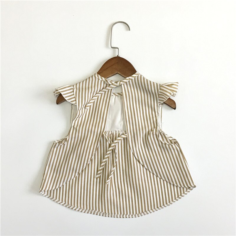 sommer Baby Lätzchen Baumwolle Cartoon Fox Fütterung Kleidung Kinder Zeichnung Kleidung Prinzessin Kleid