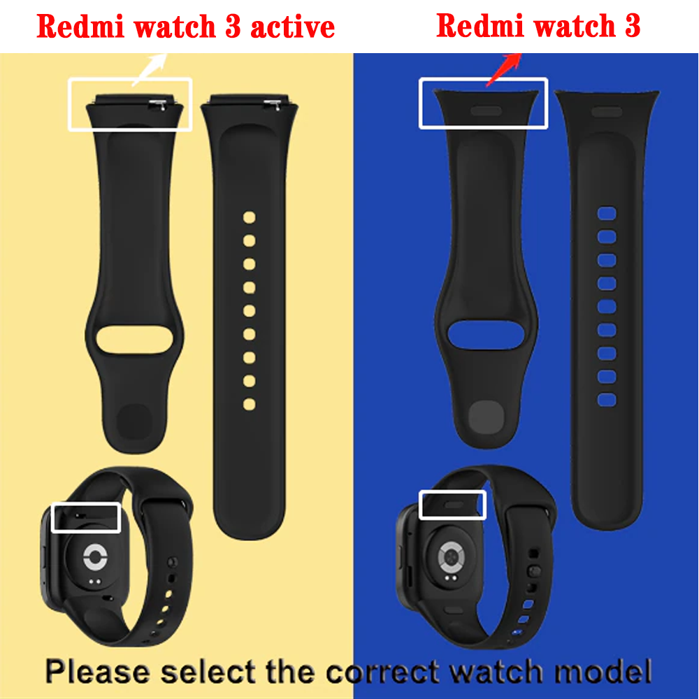 Silicone WatchBand Strap TPU Case Cover for Xiaomi Redmi Watch 3 Active Watch Strap Bracelet for Redmi Watch 3 sports Strap