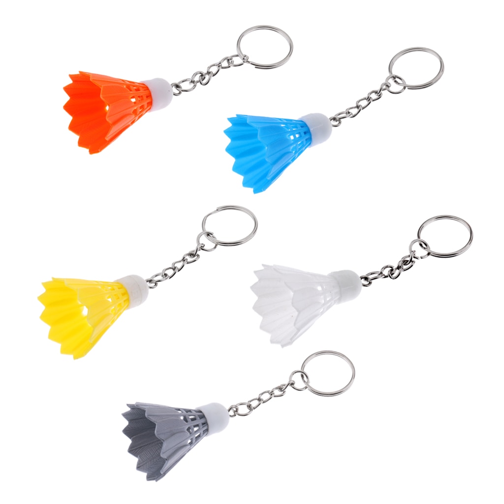 2 Stuks Mini Badminton Sleutelhanger/Sleutelhanger/Premium Bag Hanger/Decoratie-5 Kleuren